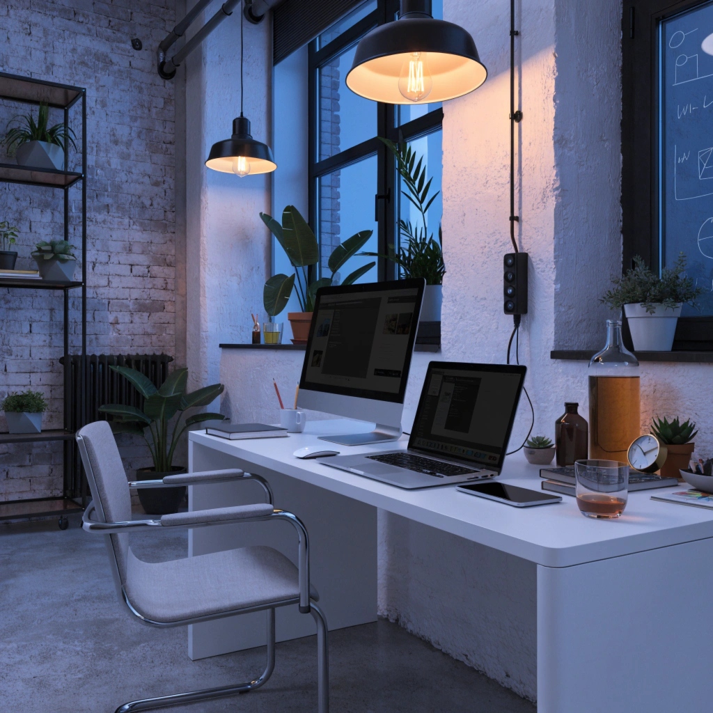 Creative workspace organization